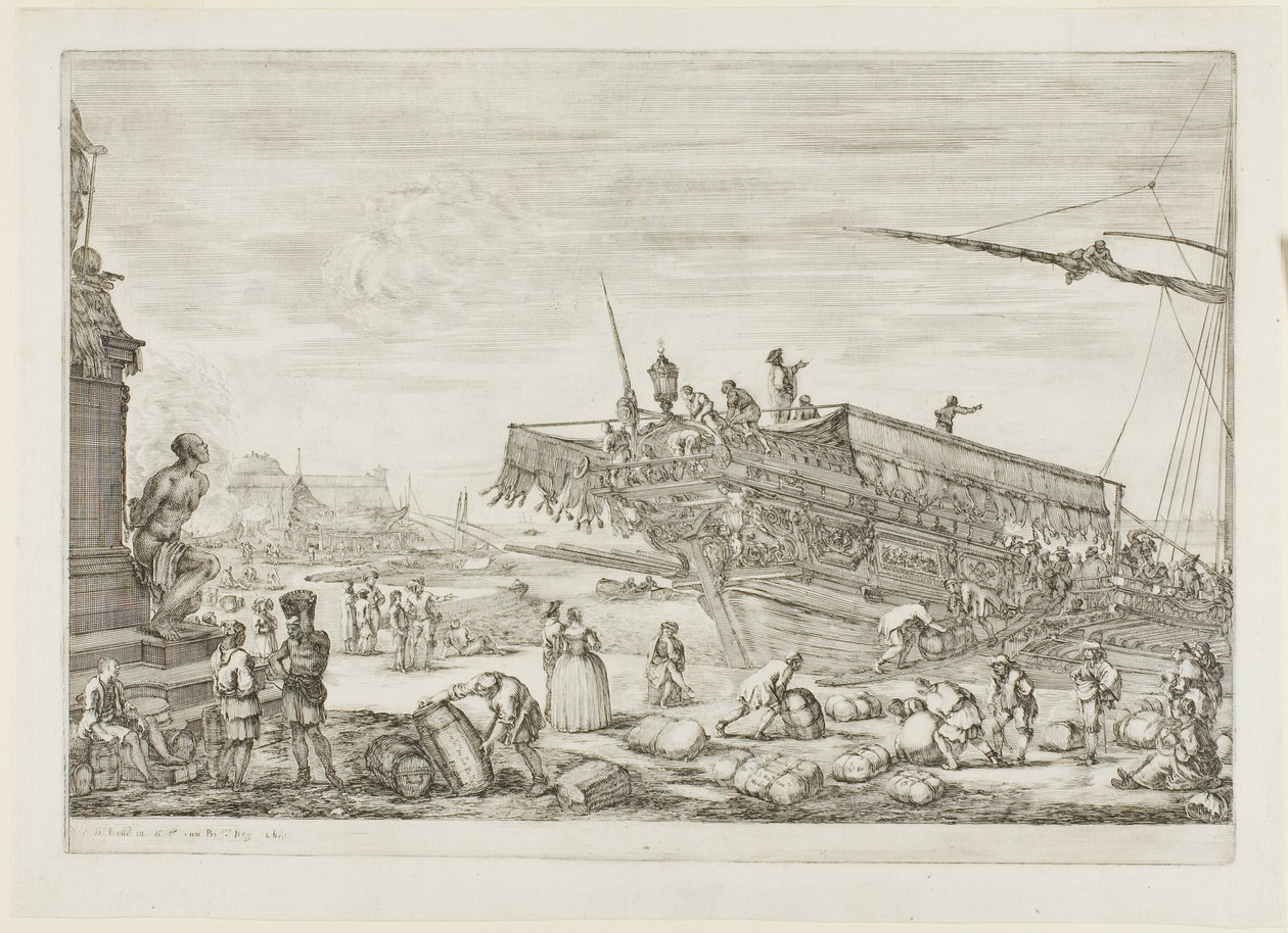 Mudança de uma galé da Ordem de Santo Estêvão de Stefano della Bella