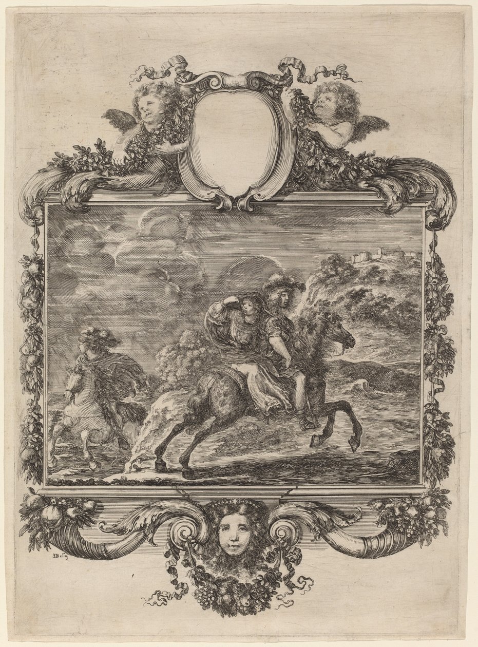 Clóvis e Clotilda, c. 1657. de Stefano della Bella
