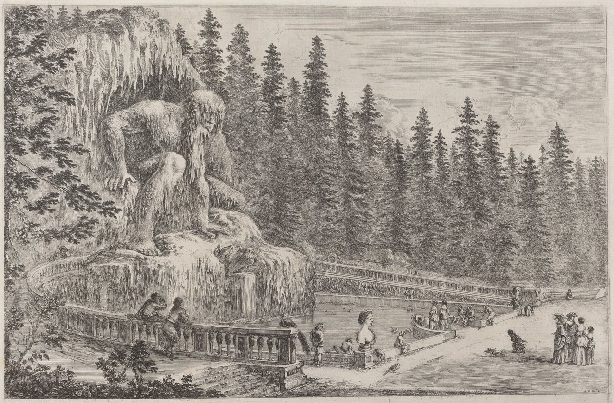 Estátua Colossal dos Apeninos de Stefano della Bella