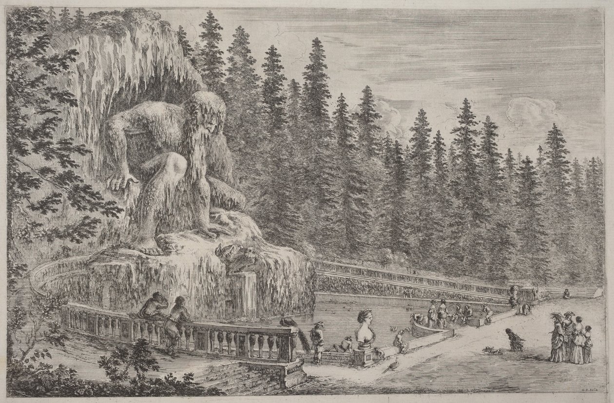 Estátua colossal dos Apeninos de Stefano della Bella
