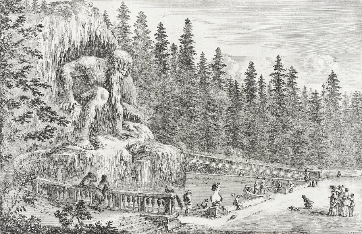 Estátua colossal dos Apeninos de Stefano della Bella
