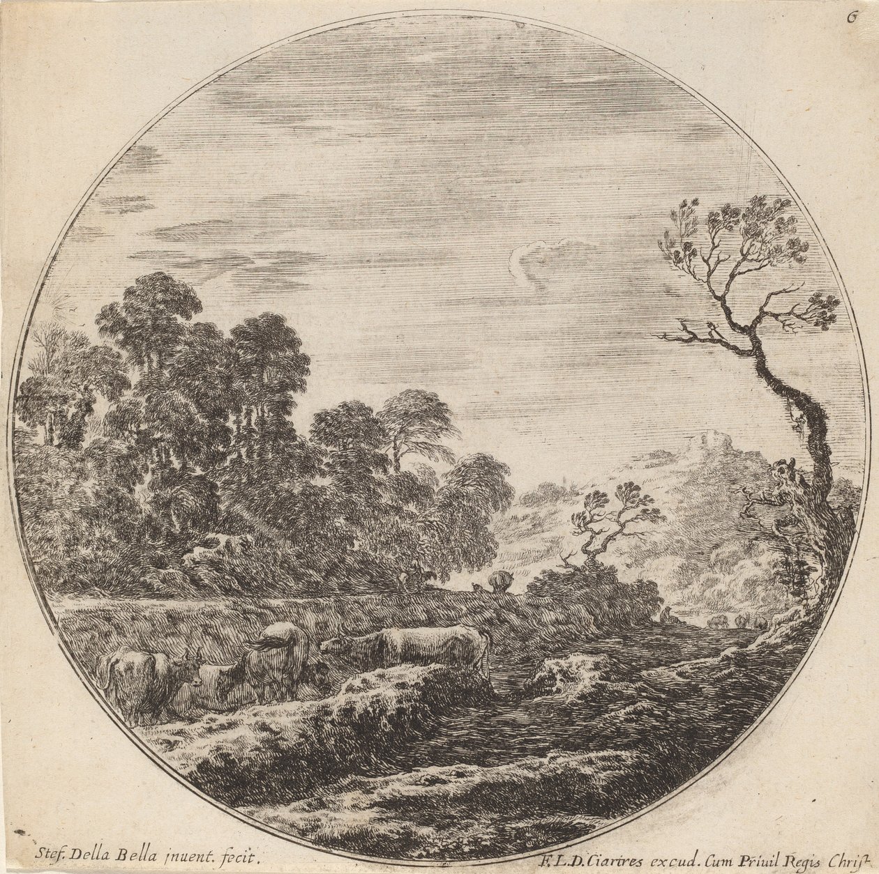 paisagem de Stefano della Bella