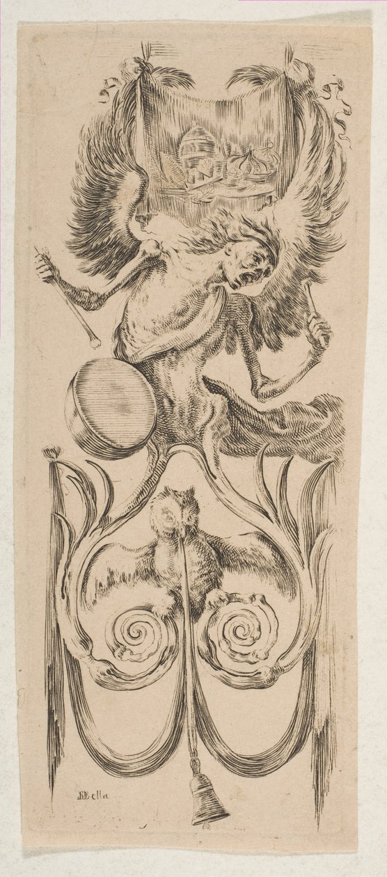 Morte batendo um tambor, ca. 1653. de Stefano della Bella