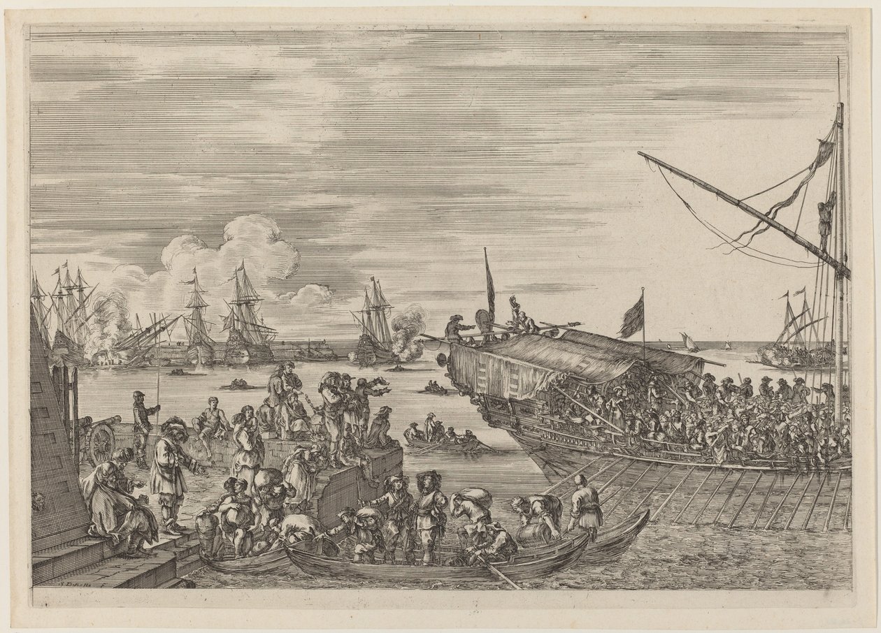Partida de um navio de Stefano della Bella