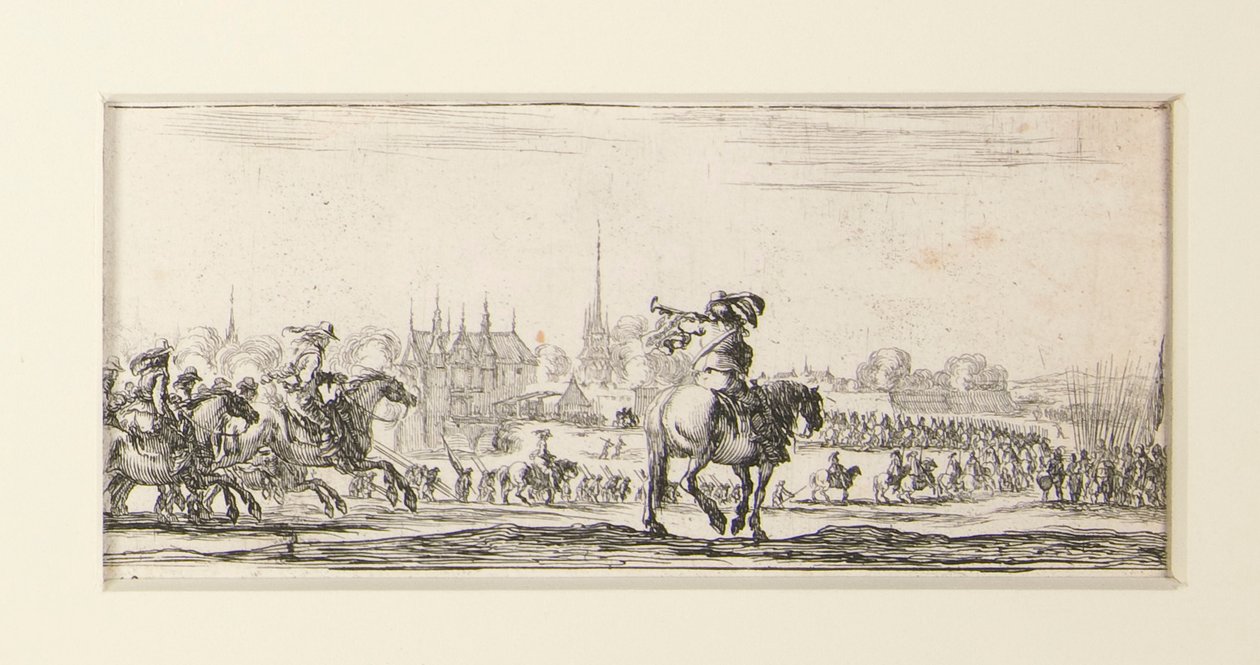 Dessins de quelques Conduites de Troupes, conjunto de doze gravuras de Stefano della Bella