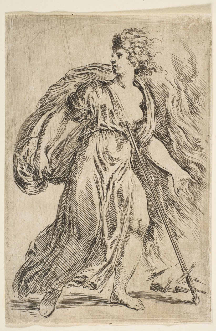 Dido Killing A própria, ca. 1660 de Stefano della Bella
