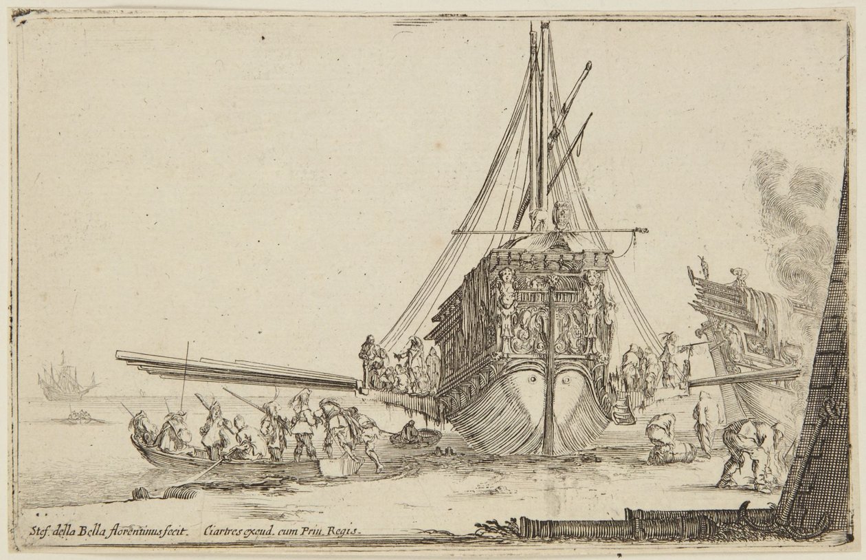 Embarque (Figuras diversas) de Stefano della Bella