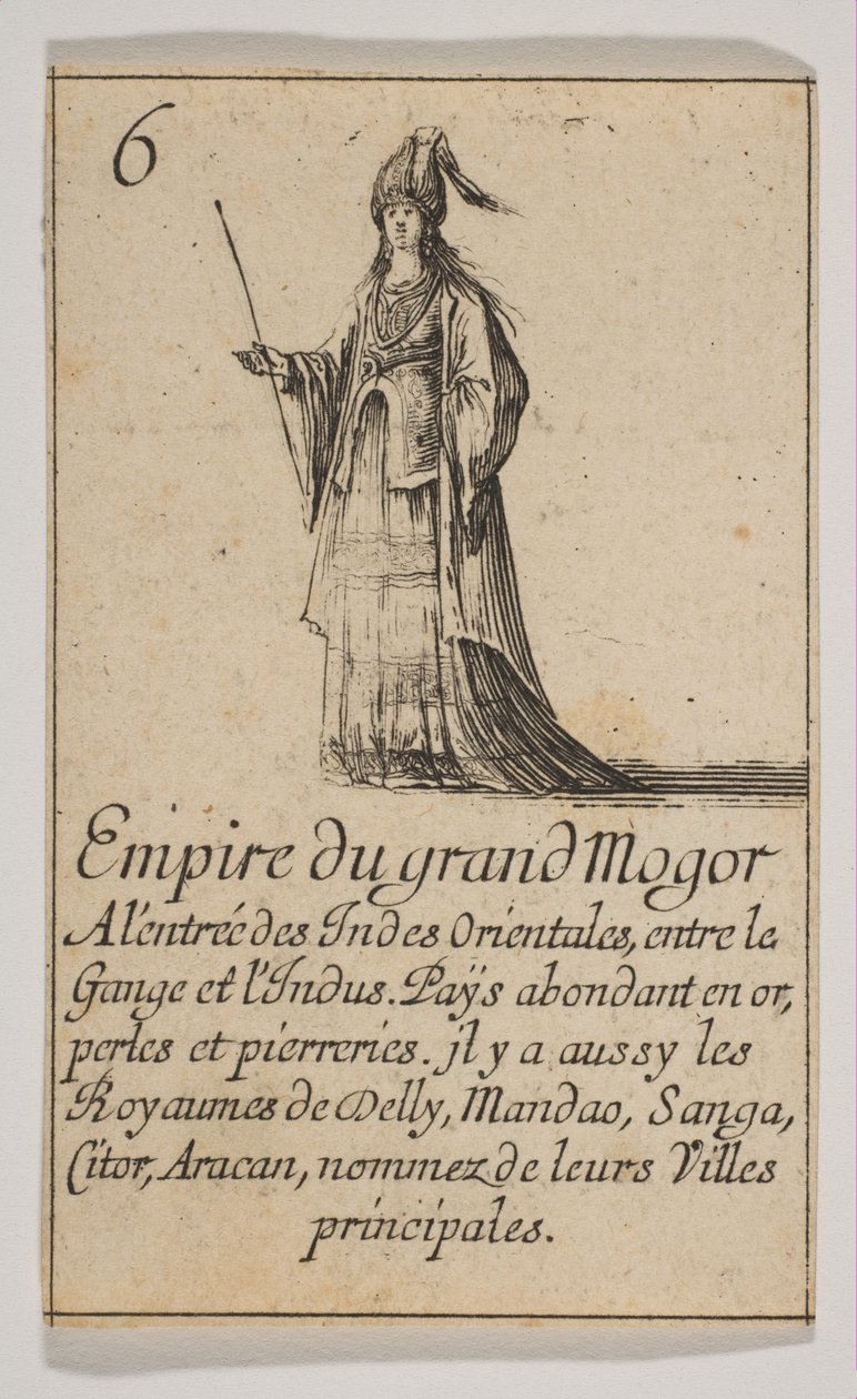 Empire du grand Mogor, 1644. de Stefano della Bella