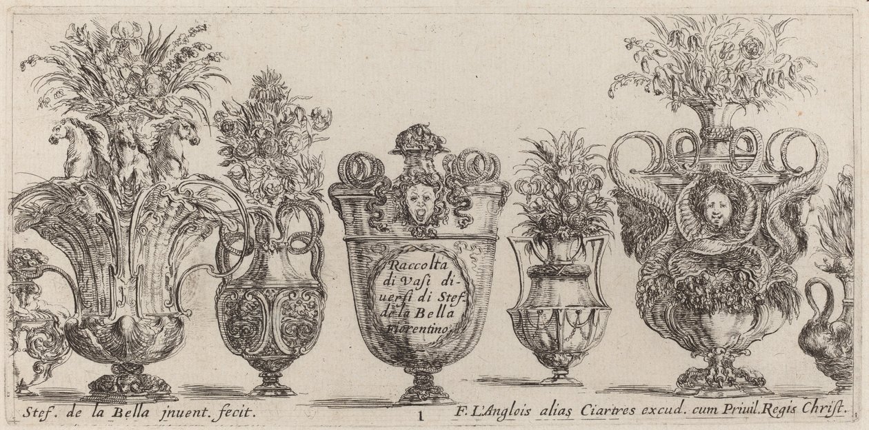 Vasos Fantásticos de Stefano della Bella