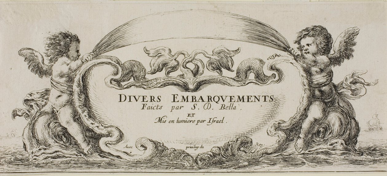 Frontispício de vários embarques de Stefano della Bella
