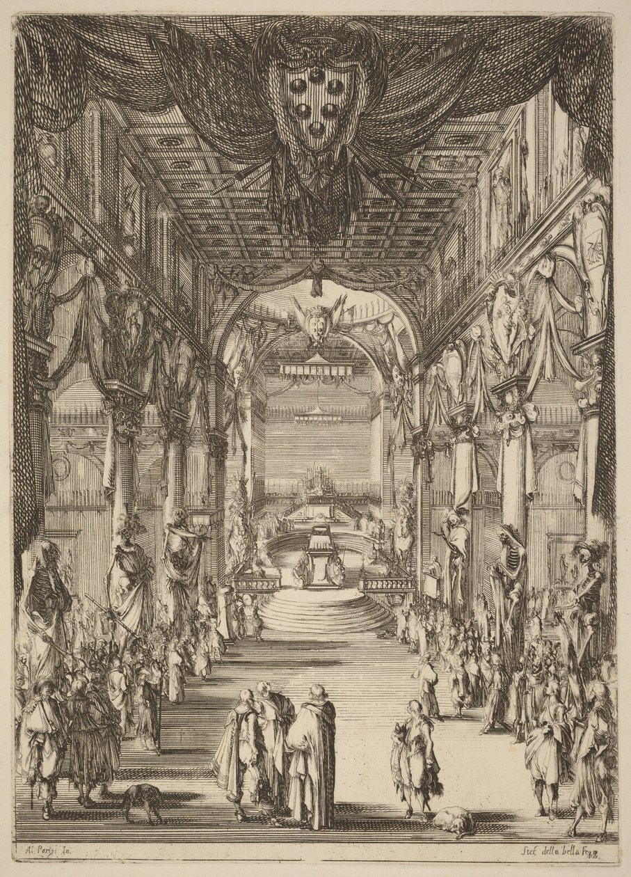 Funeral do príncipe Francesco de Medici de Stefano della Bella