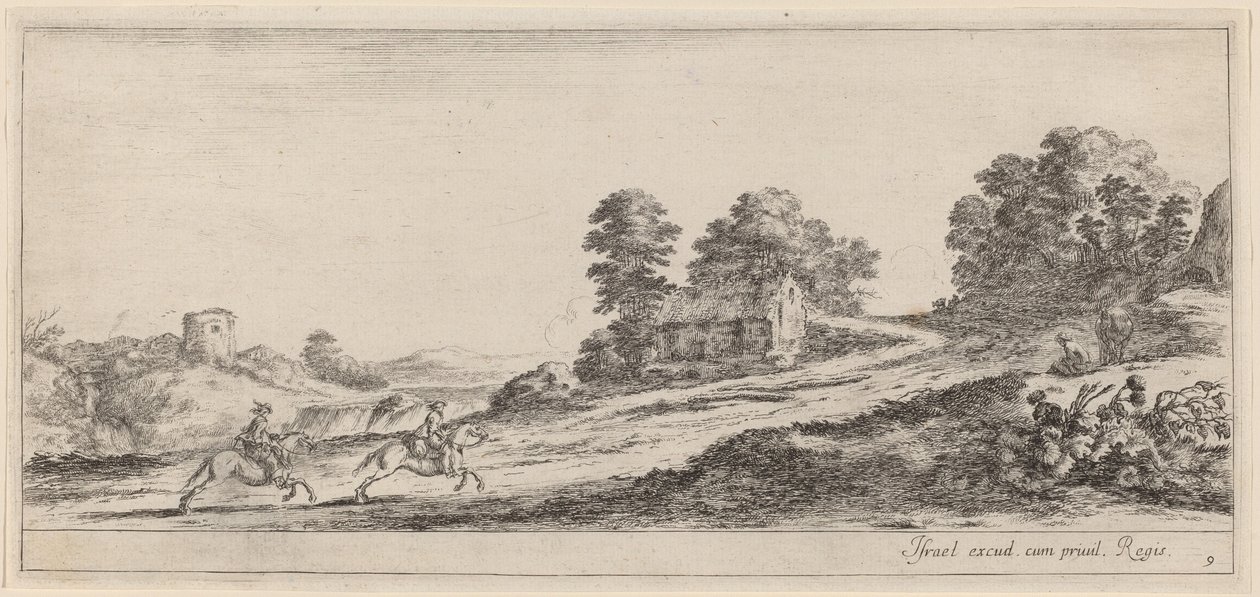 paisagem de Stefano della Bella