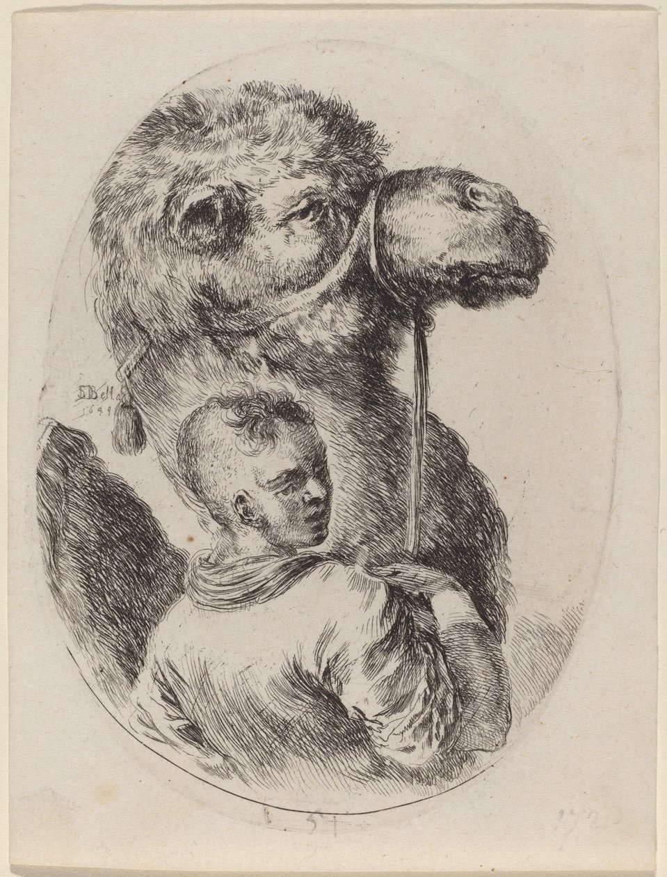 Noivo com um camelo, 1649. de Stefano della Bella