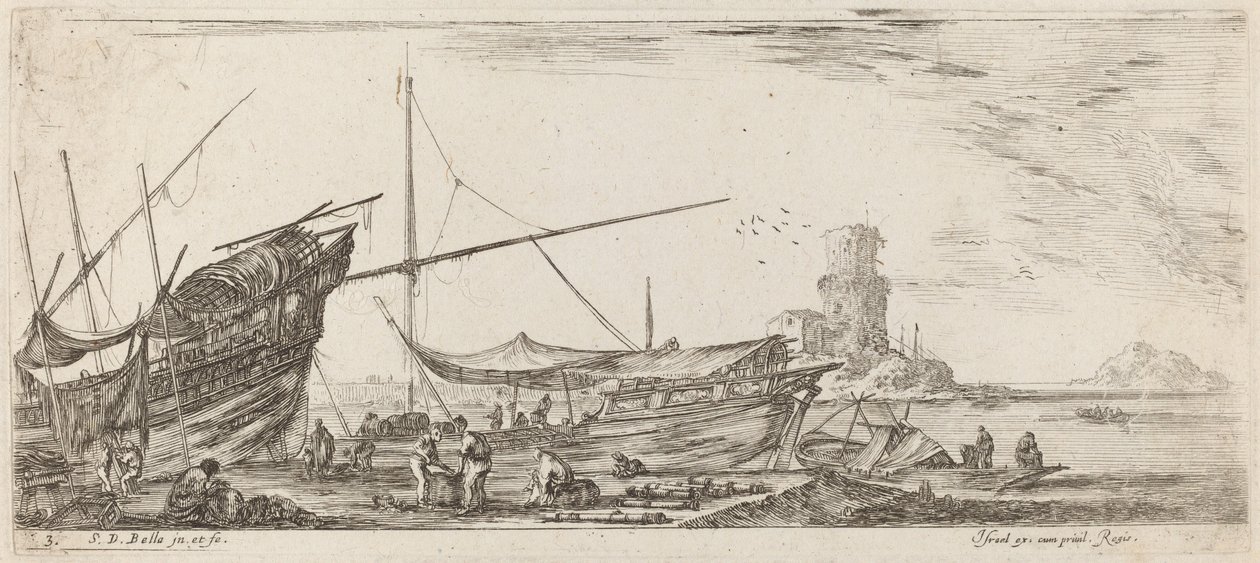 paisagem de Stefano della Bella