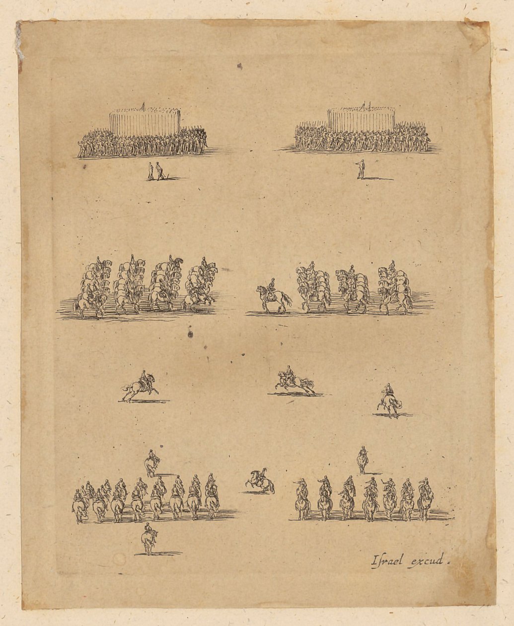 Unidades de infantaria e cavalaria de Stefano della Bella