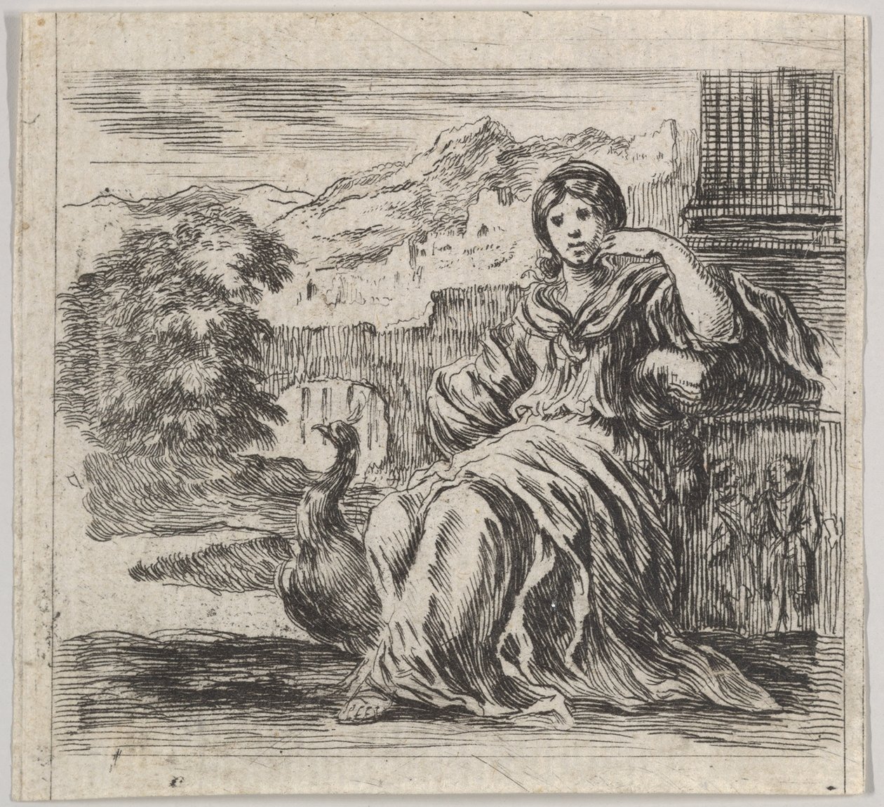 Juno, de Game of Mythology Jogo de Mitologia, 1644. de Stefano della Bella