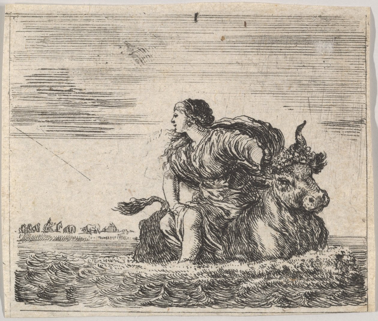 Júpiter e Europa, de Game of Mythology Jeu de la Mythologie, 1644. de Stefano della Bella