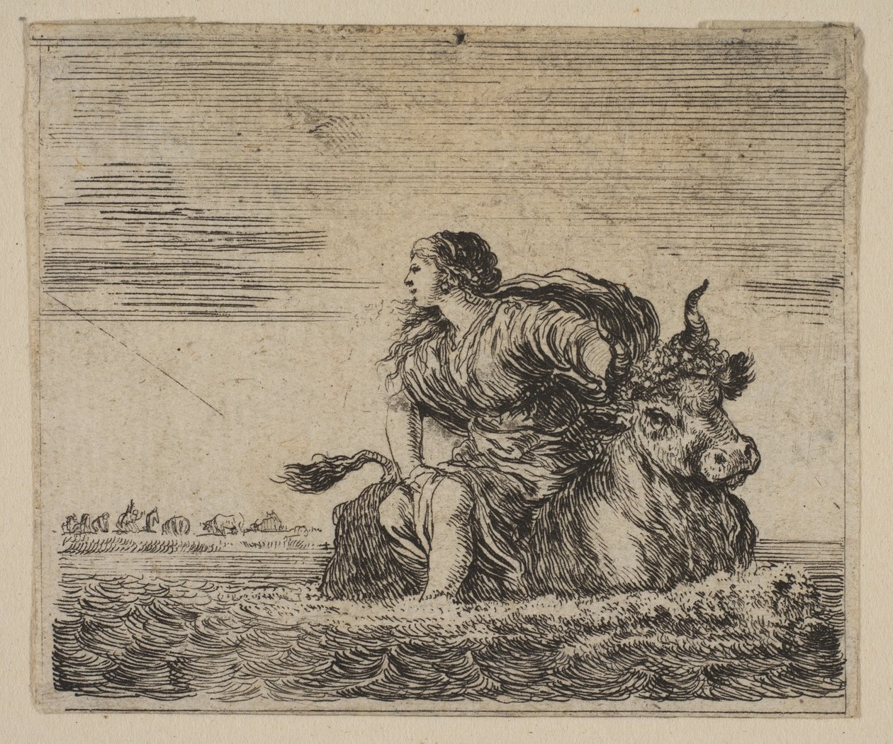 Júpiter e Europa, de Game of Mythology Jeu de la Mythologie, 1644. de Stefano della Bella
