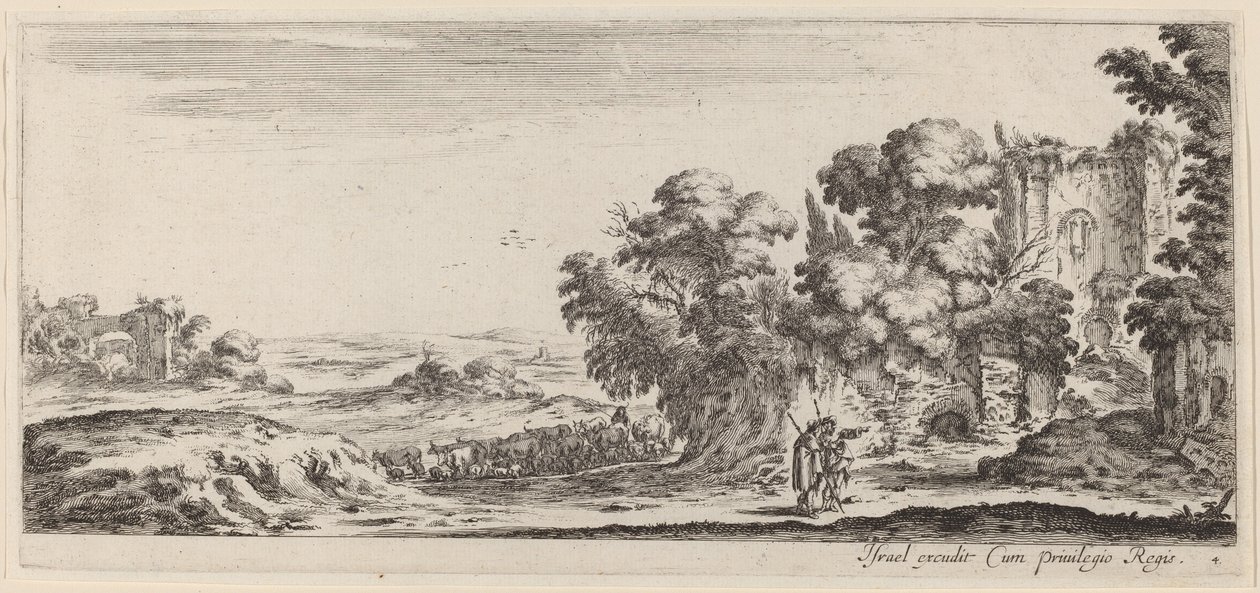 Landscape with Ruins de Stefano della Bella