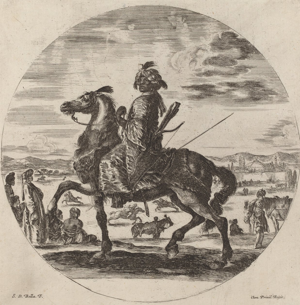 paisagem de Stefano della Bella