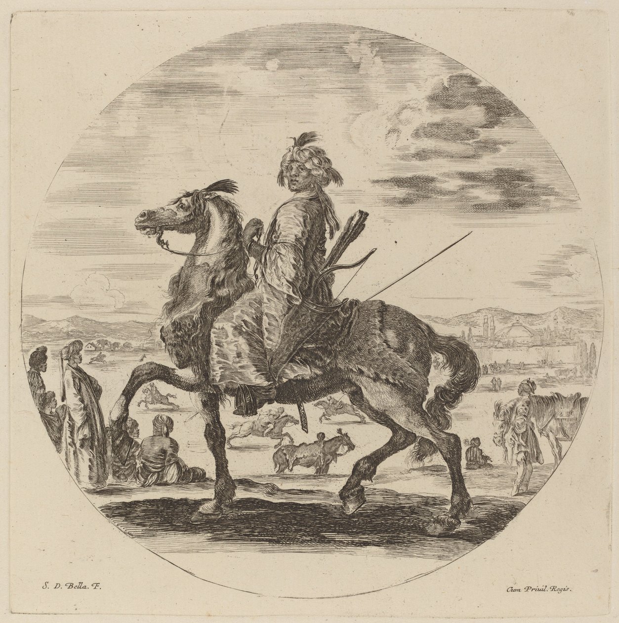 paisagem de Stefano della Bella