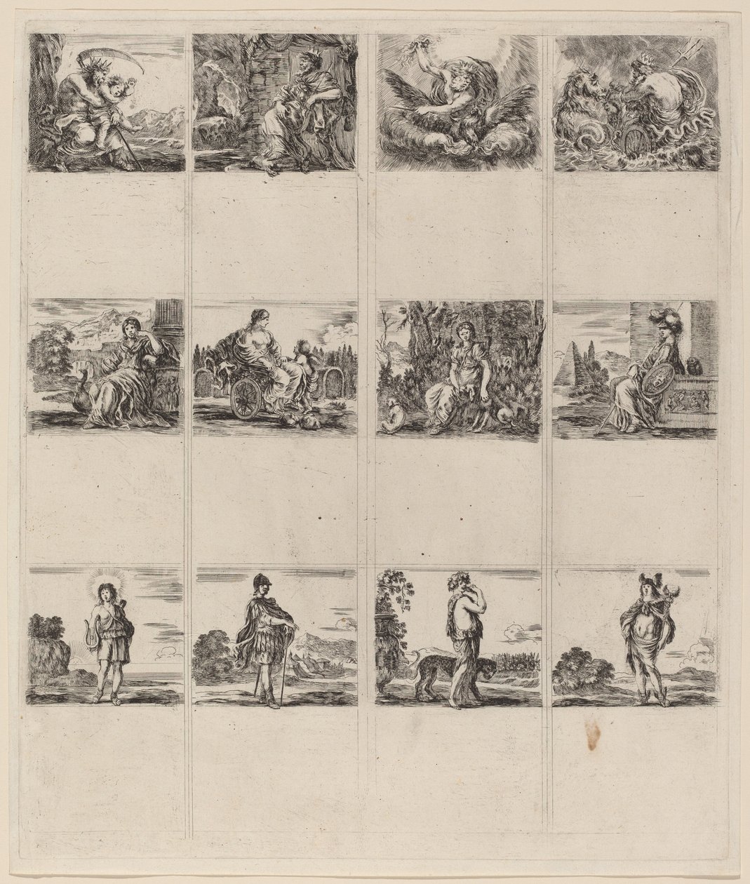 Mythological Playing Cards de Stefano della Bella