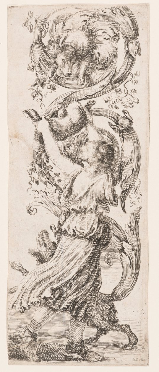 Ornamentos ou grotescos (ornamento grotesco) de Stefano della Bella