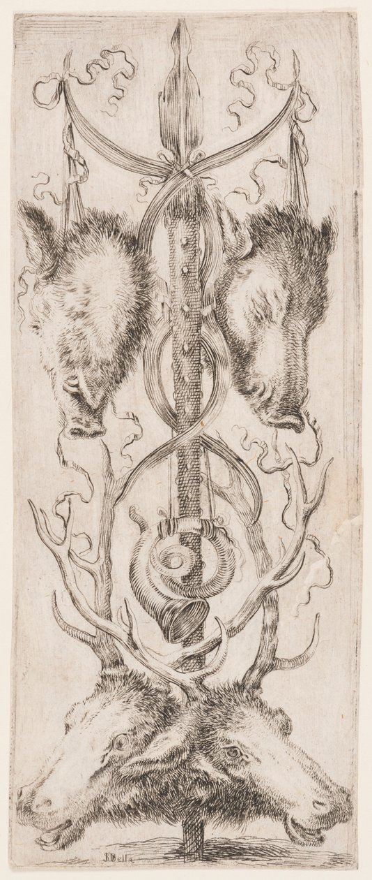 Ornamentos ou grotescos (ornamento grotesco) de Stefano della Bella
