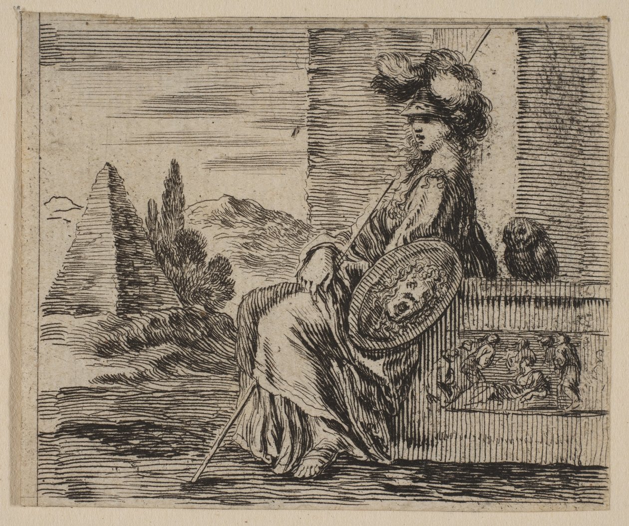 Pallas, de Game of Mythology Jogo de Mitologia, 1644. de Stefano della Bella