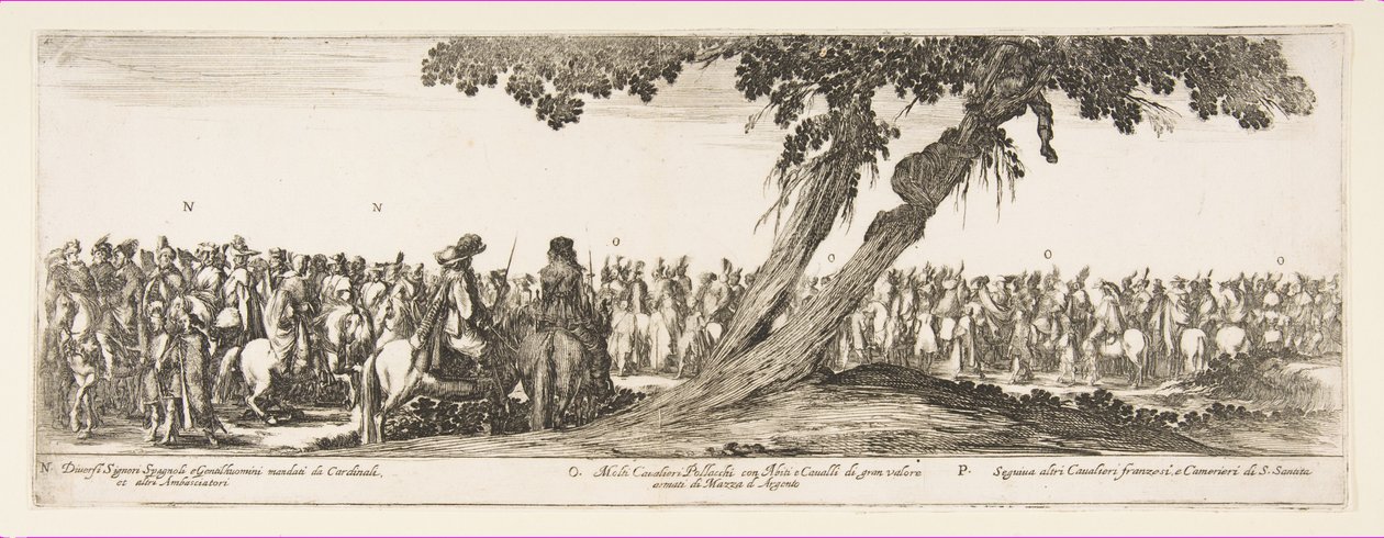 Parte da Entrada da Legação Polonesa N. O. P., 1633. de Stefano della Bella