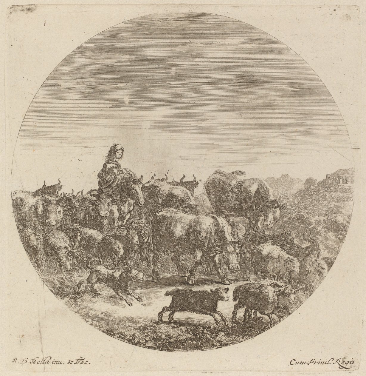 paisagem de Stefano della Bella