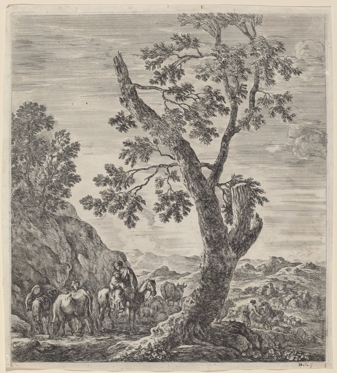 paisagem de Stefano della Bella