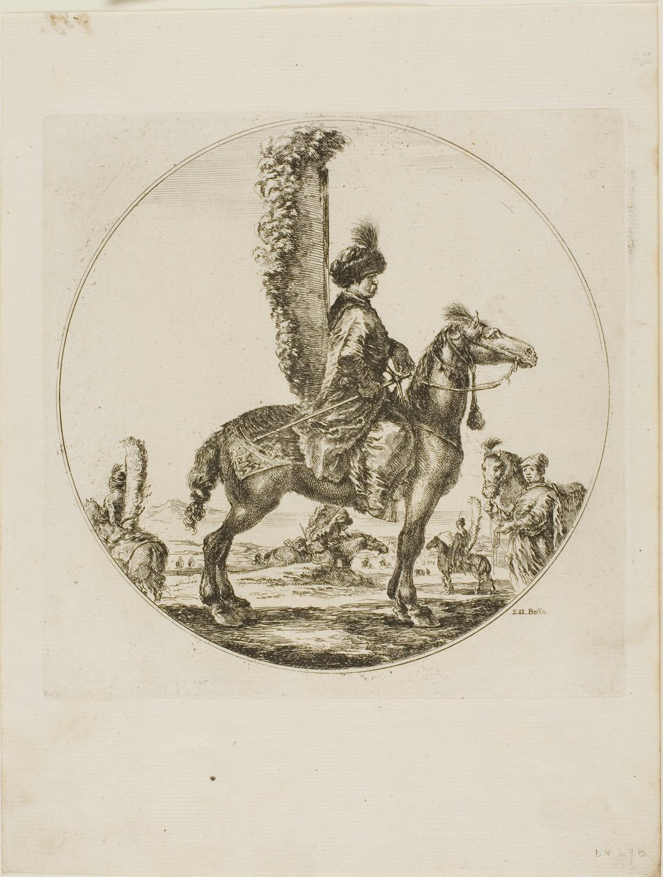 cavaleiro polonês de Stefano della Bella