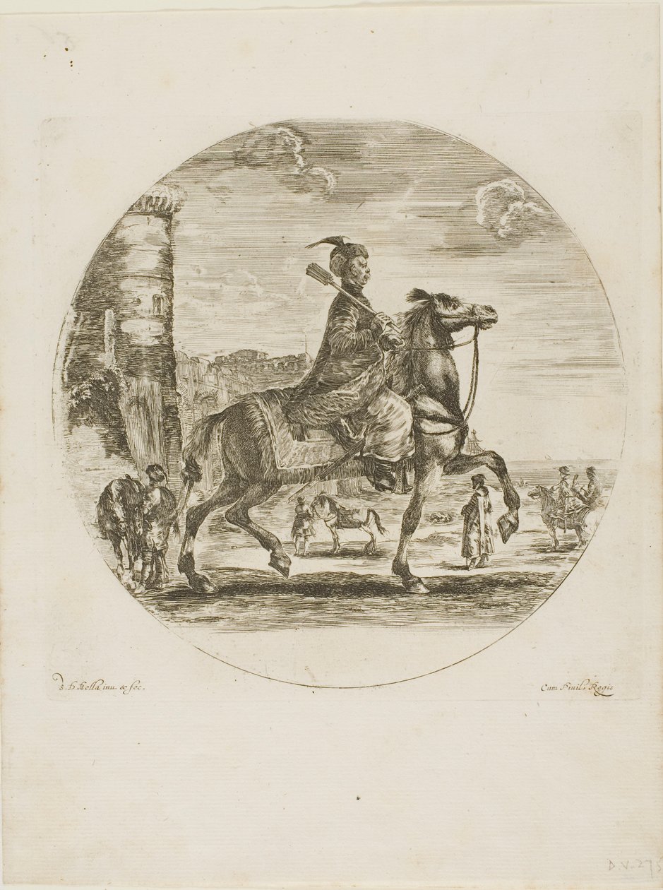 cavaleiro polonês de Stefano della Bella