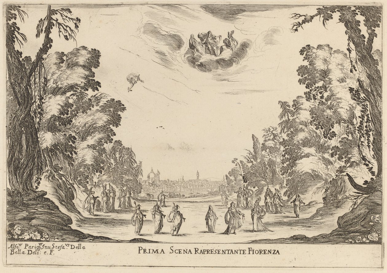 paisagem de Stefano della Bella