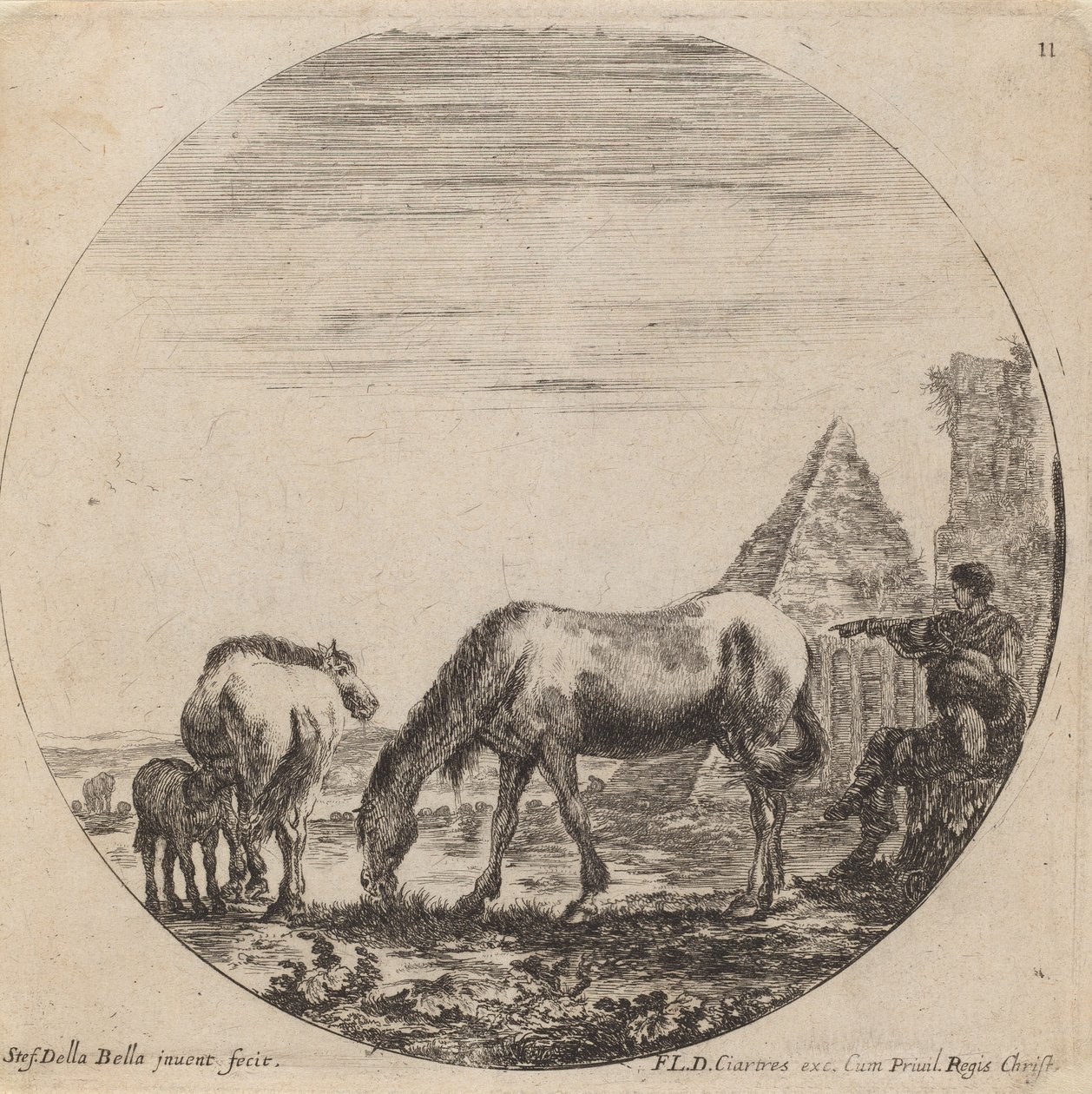 paisagem de Stefano della Bella