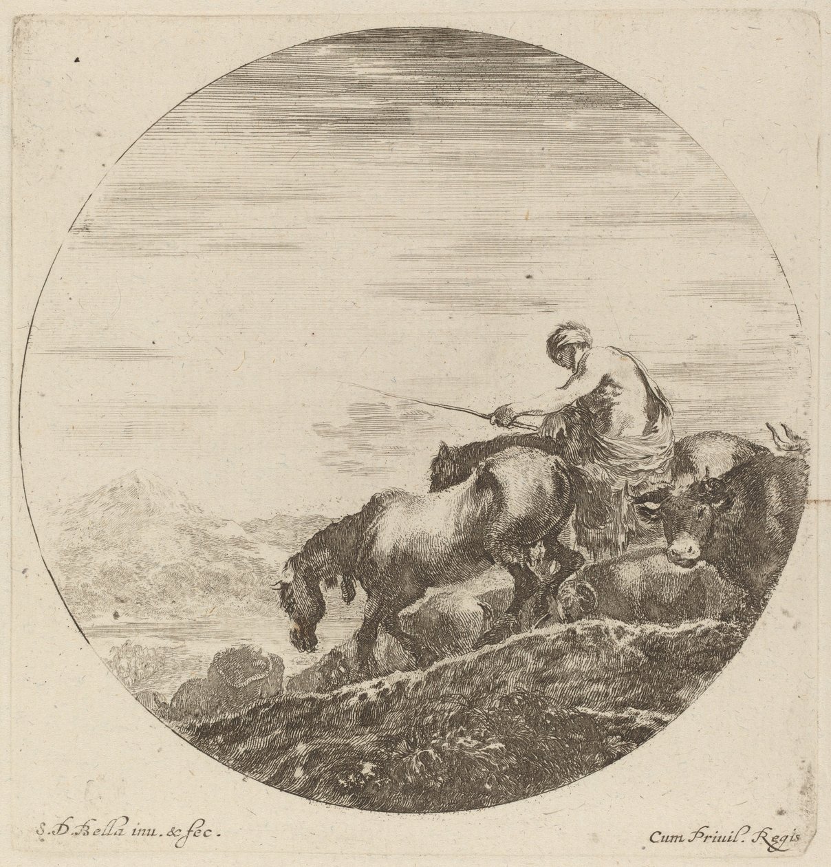paisagem de Stefano della Bella