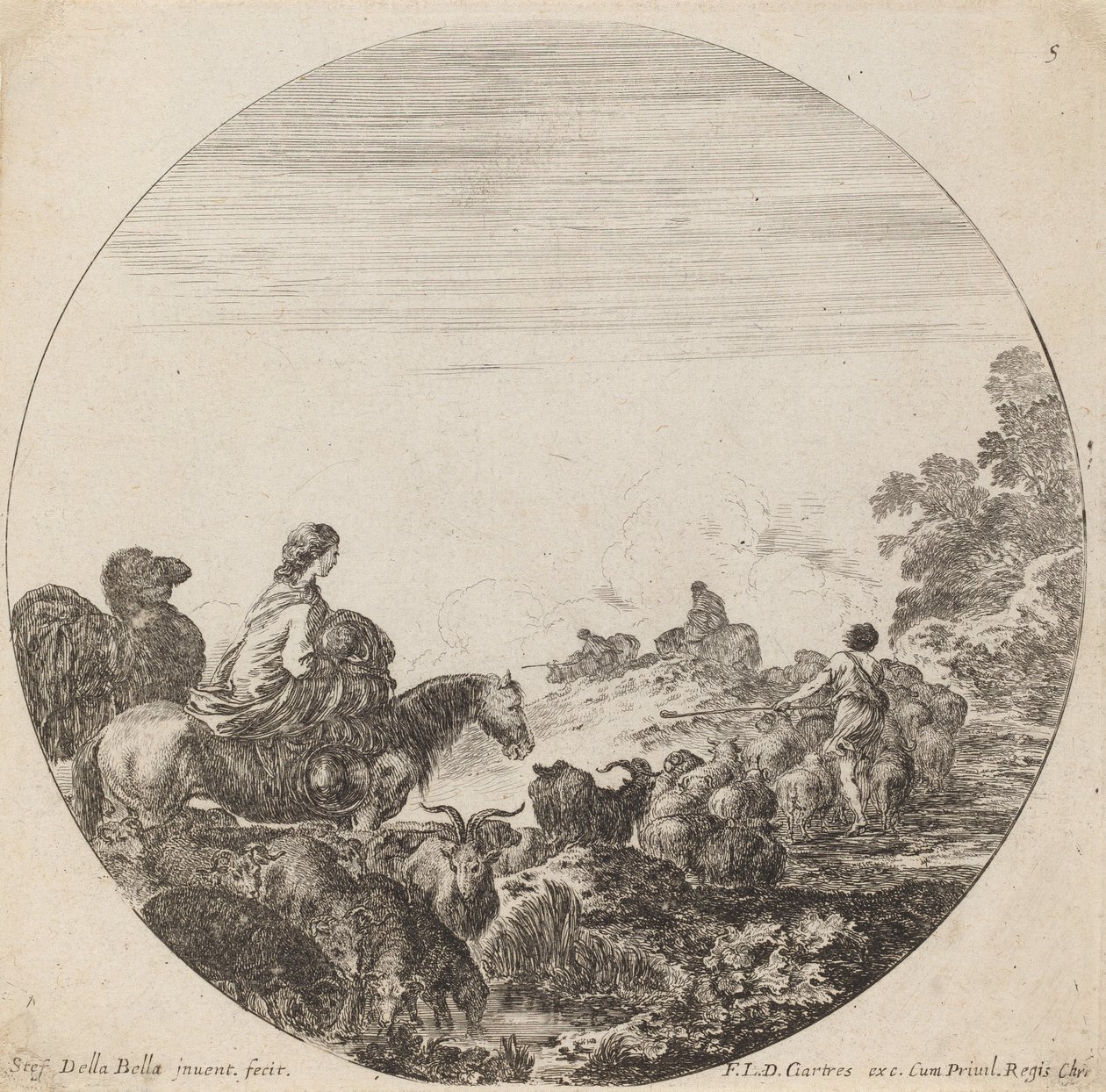 paisagem de Stefano della Bella