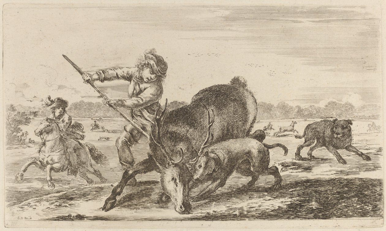 Veado na Baía de Stefano della Bella