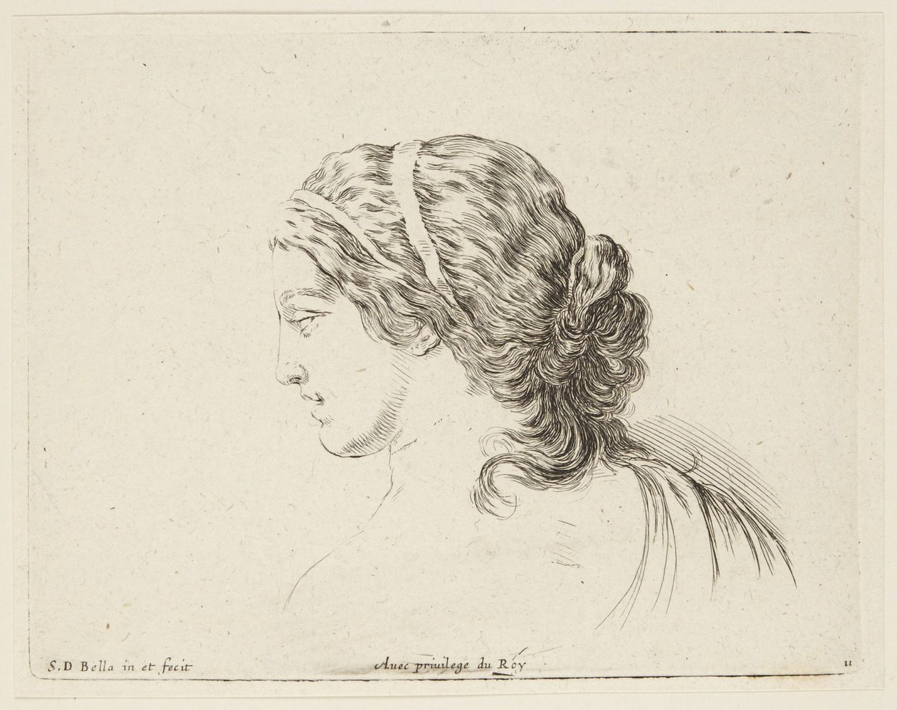 Estudo (I principii del disegno, 11) de Stefano della Bella