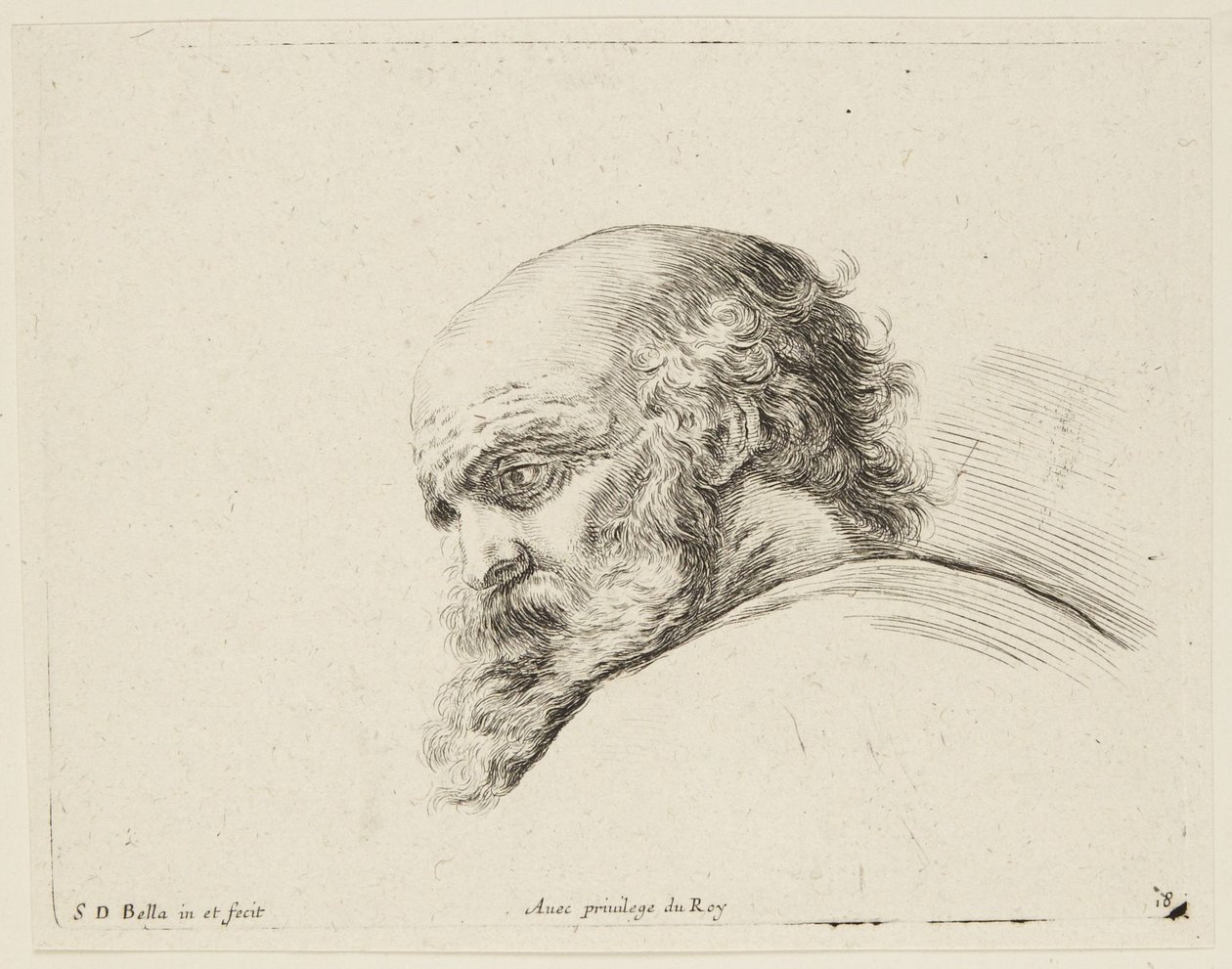 Estudo (I principii del disegno, 18) de Stefano della Bella