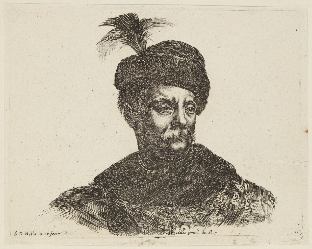 Estudo (I principii del disegno, 21) de Stefano della Bella