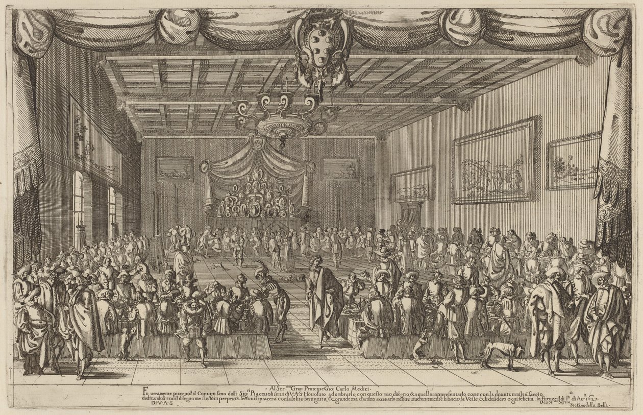 O Banquete dos Piacevoli de Stefano della Bella