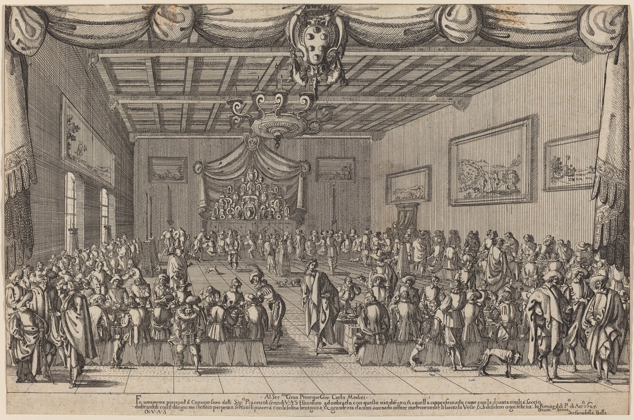 O Banquete dos Piacevoli de Stefano della Bella