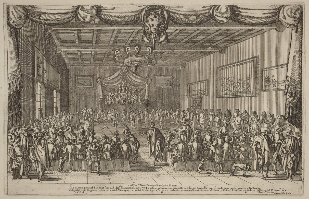 O Banquete dos Piacevoli de Stefano della Bella