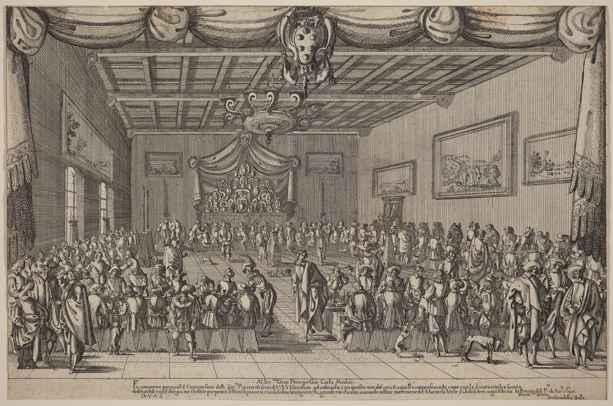 O Banquete dos Piacevoli de Stefano della Bella