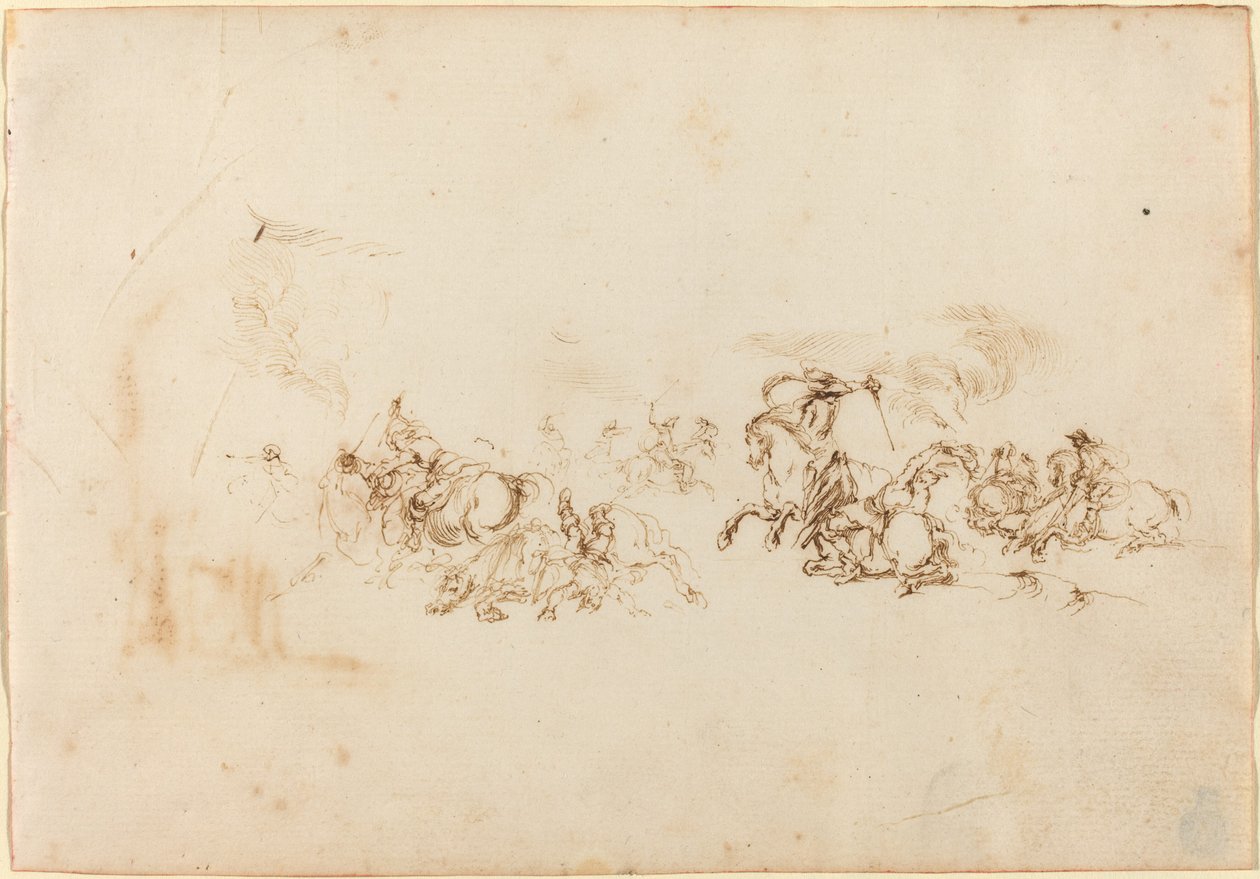 O Combate de Cavalaria de Stefano della Bella