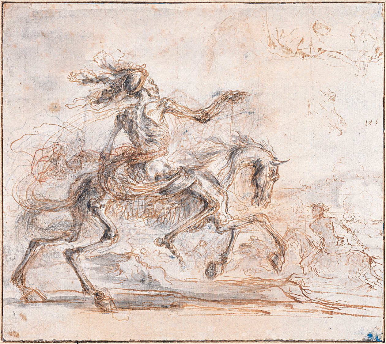 A morte no campo de batalha, entre 1640 e 1650 de Stefano della Bella