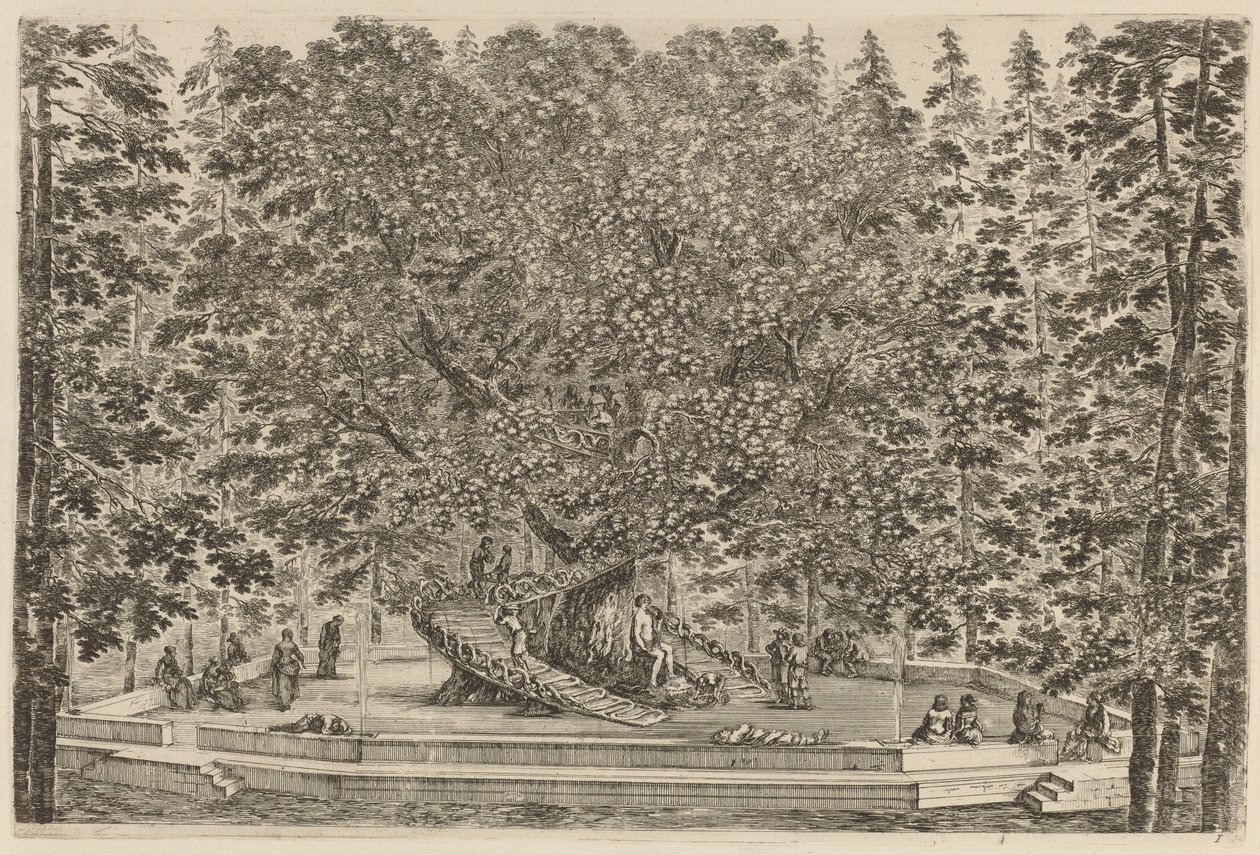 A Árvore Habitada, provavelmente 1653. de Stefano della Bella