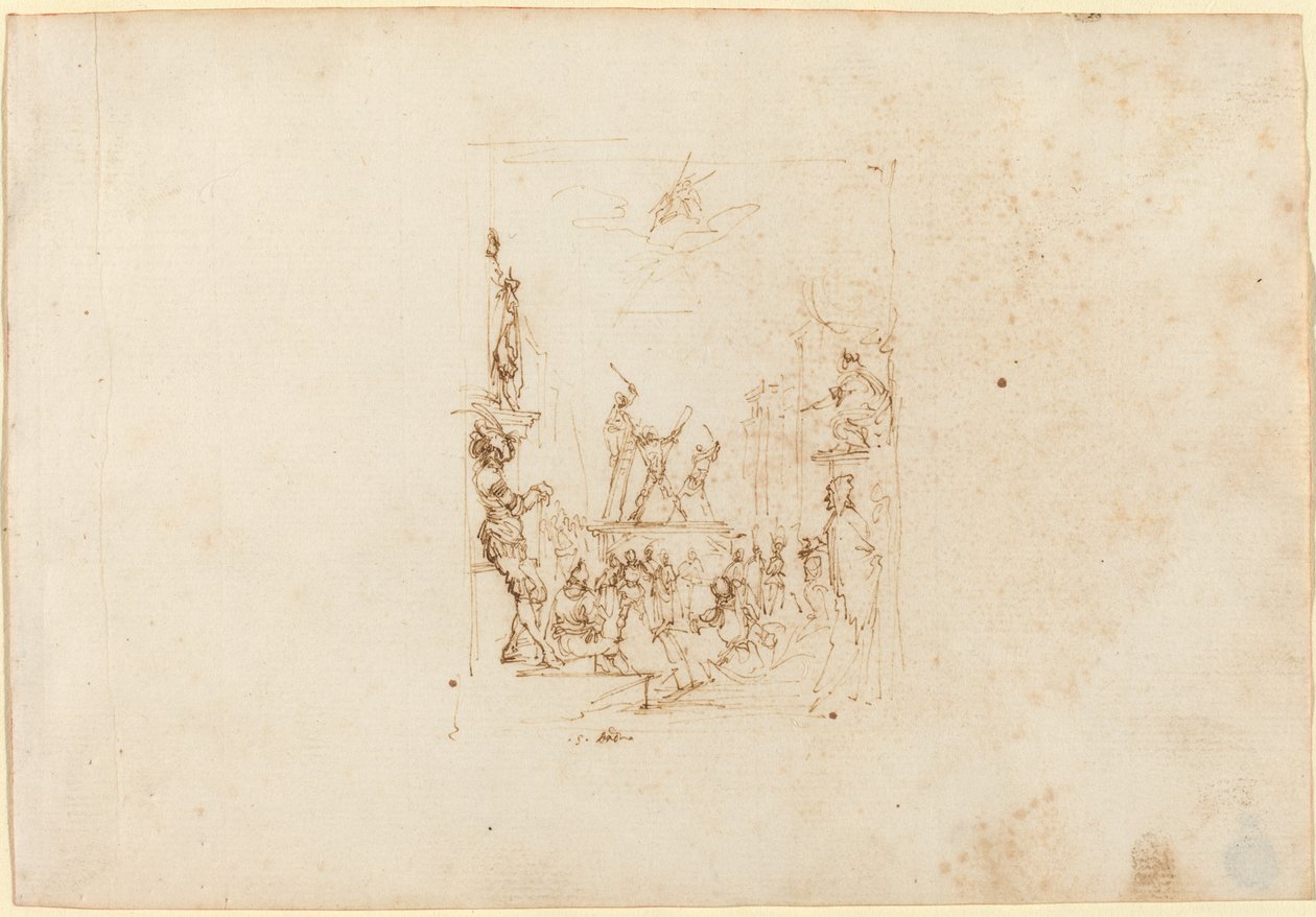 O Martírio de Santo André de Stefano della Bella